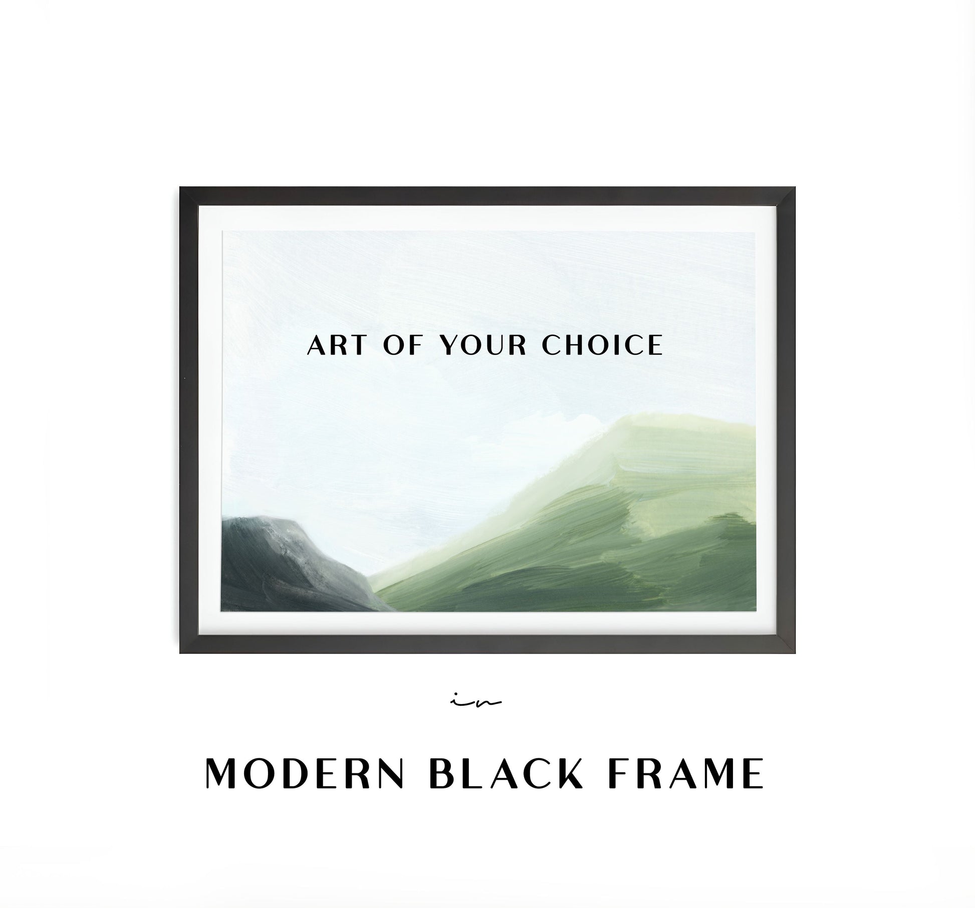 BLACK Framed Paper Prints