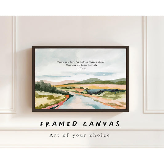 Christian Wall Art with Floating Frame – Custom Canvas Print