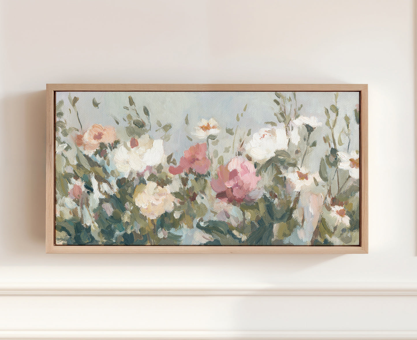 Matthew 6:28 inspired Christian wall decor with flowers in bloom