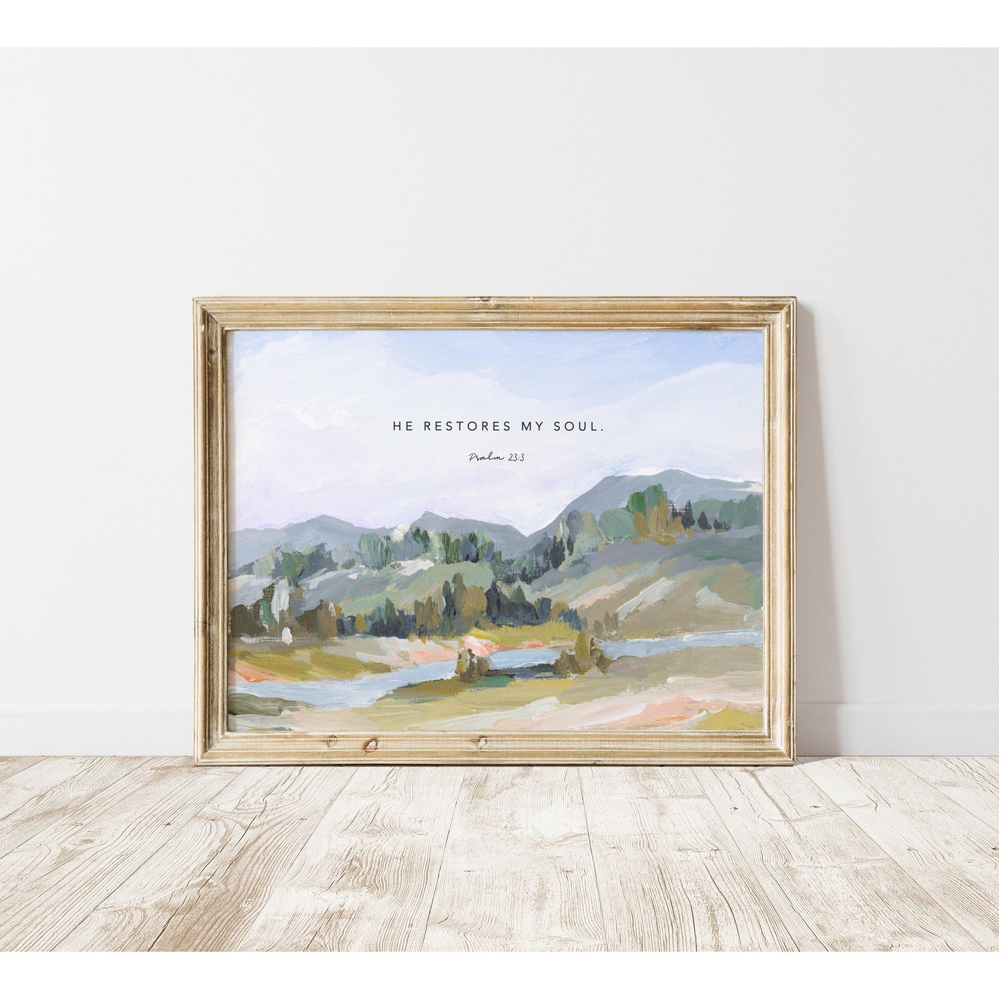 Scripture Landscape | "He Restores My Soul"