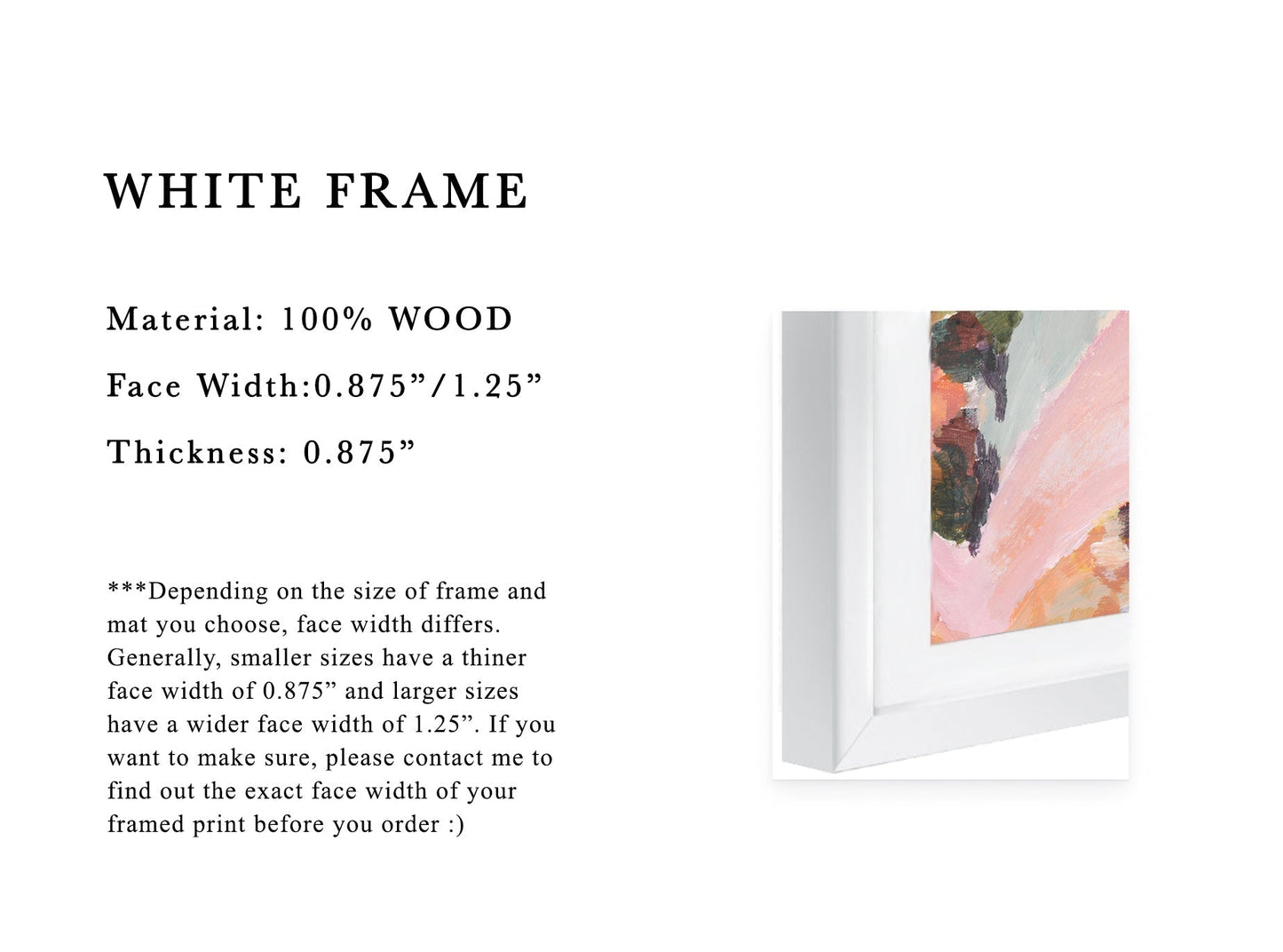 WHITE Framed Paper Prints