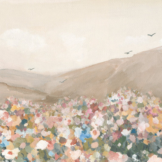An flower field landscape art for blog What Transition Anxiety Reveals About What We’re Still Holding