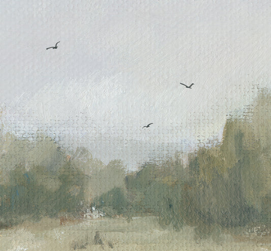 Painting details of birds in sky - Feeling Rushed in Life? Learning to Stay with God