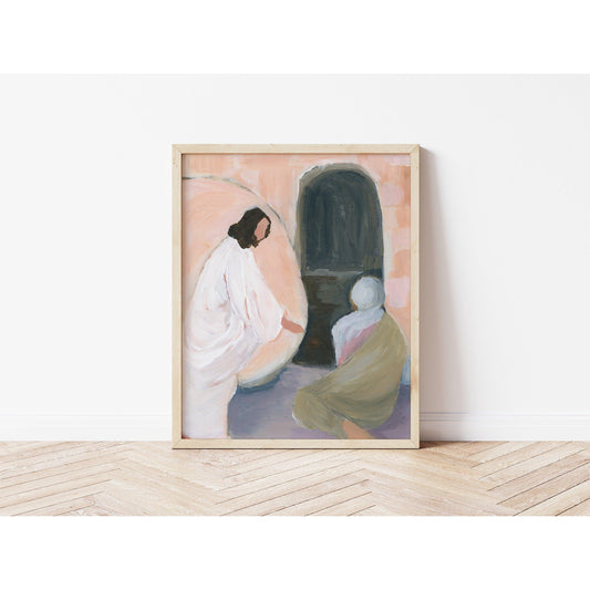 Resurrection Wall Art — “Jesus Appears to Mary” Print