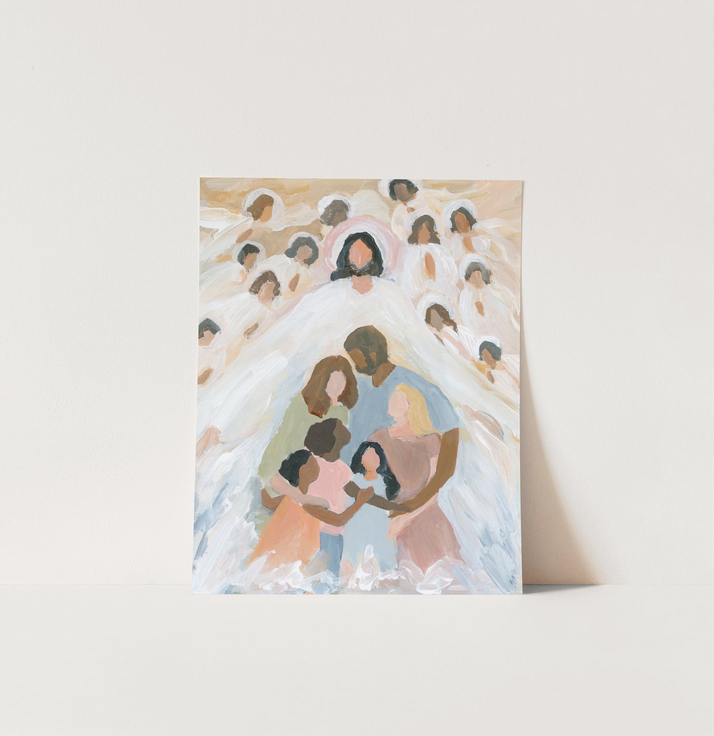 Contemporary Religious Art - Jesus Art "Adopted to God's Family"