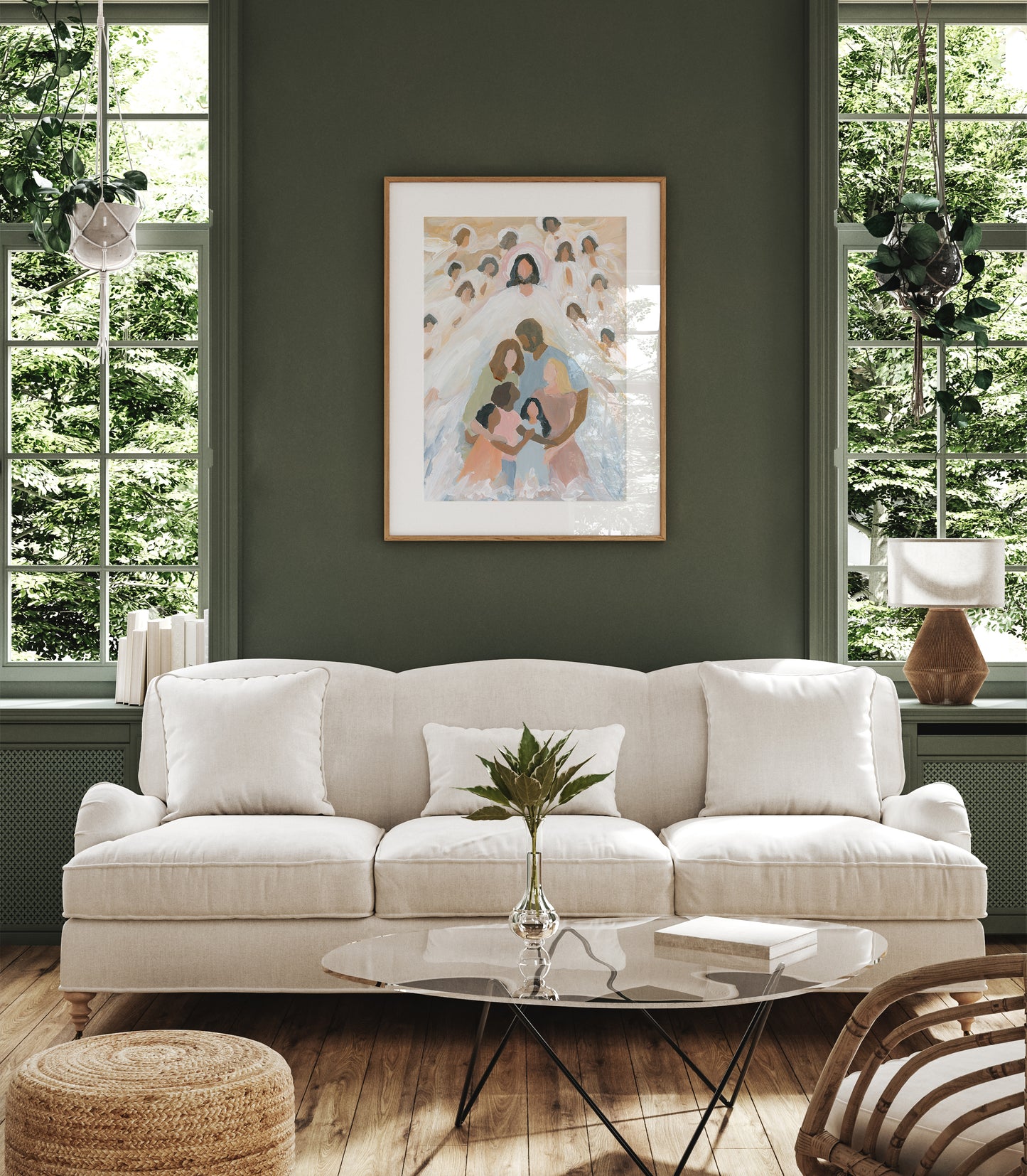 Contemporary Religious Art - Jesus Art "Adopted to God's Family"