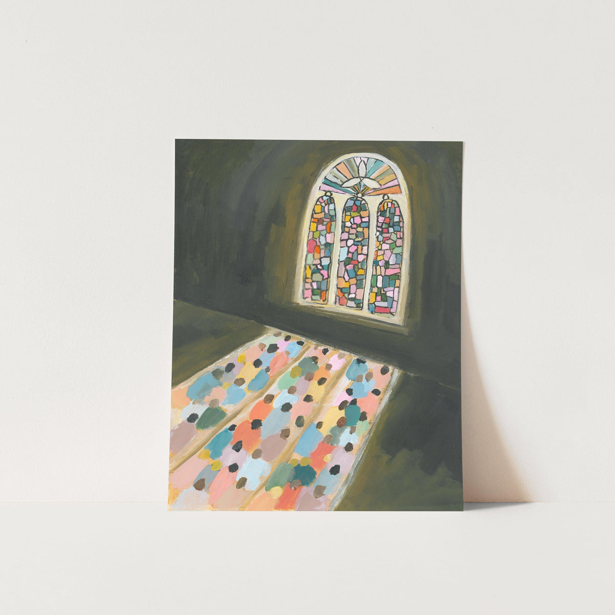 Christian Art - Stained Glass Reflection