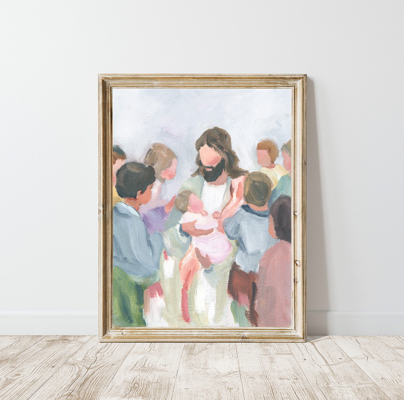 Modern Christian Wall Art Print - Arms of Perfect Love