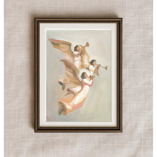 Christian Christmas Wall Art  “Angels Rejoice” | Perfect Holiday Gift & Seasonal Decor