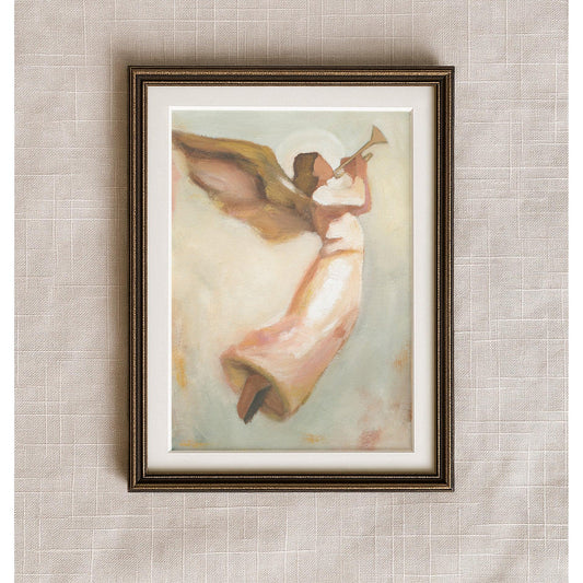 Christian Christmas Wall Art — Angel Trumpet Print | The Sound of Glory