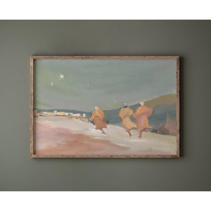 Christian Christmas Wall Art — The Running Shepherds | Faith-Inspired Holiday Decor
