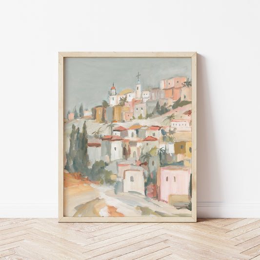 Christian home decor painting reminding of eternal home in heaven