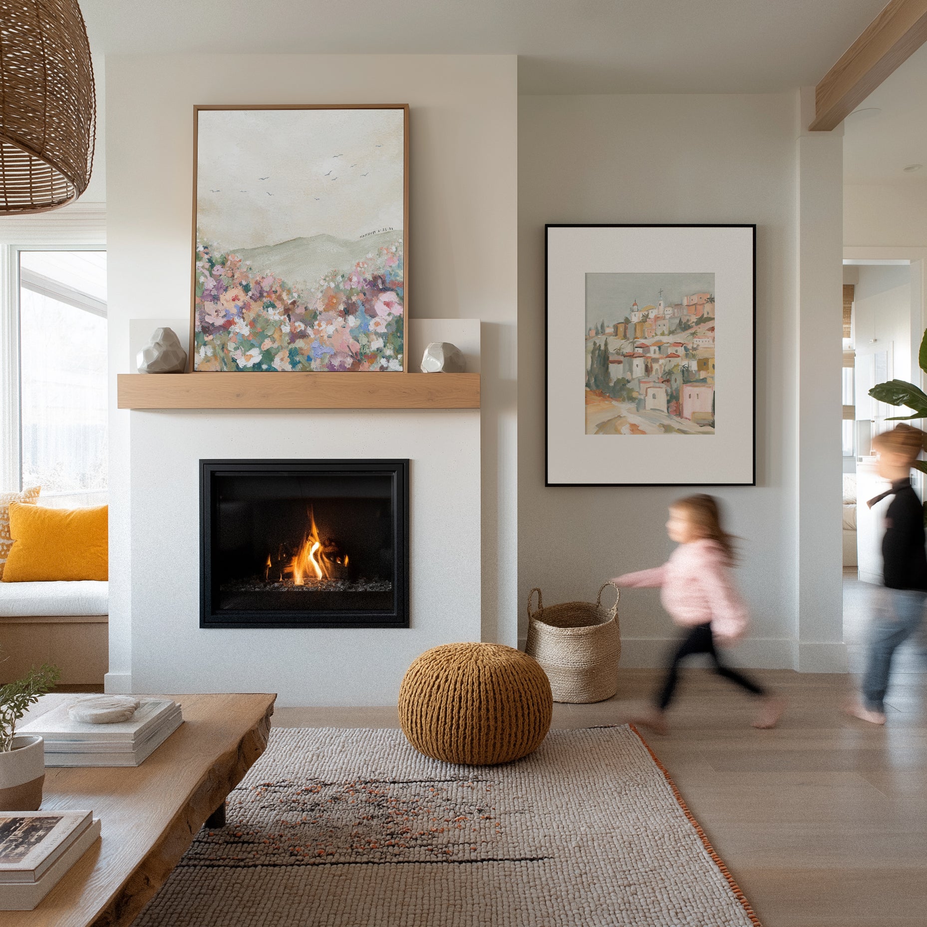 Christian home decor painting reminding of eternal home in heaven