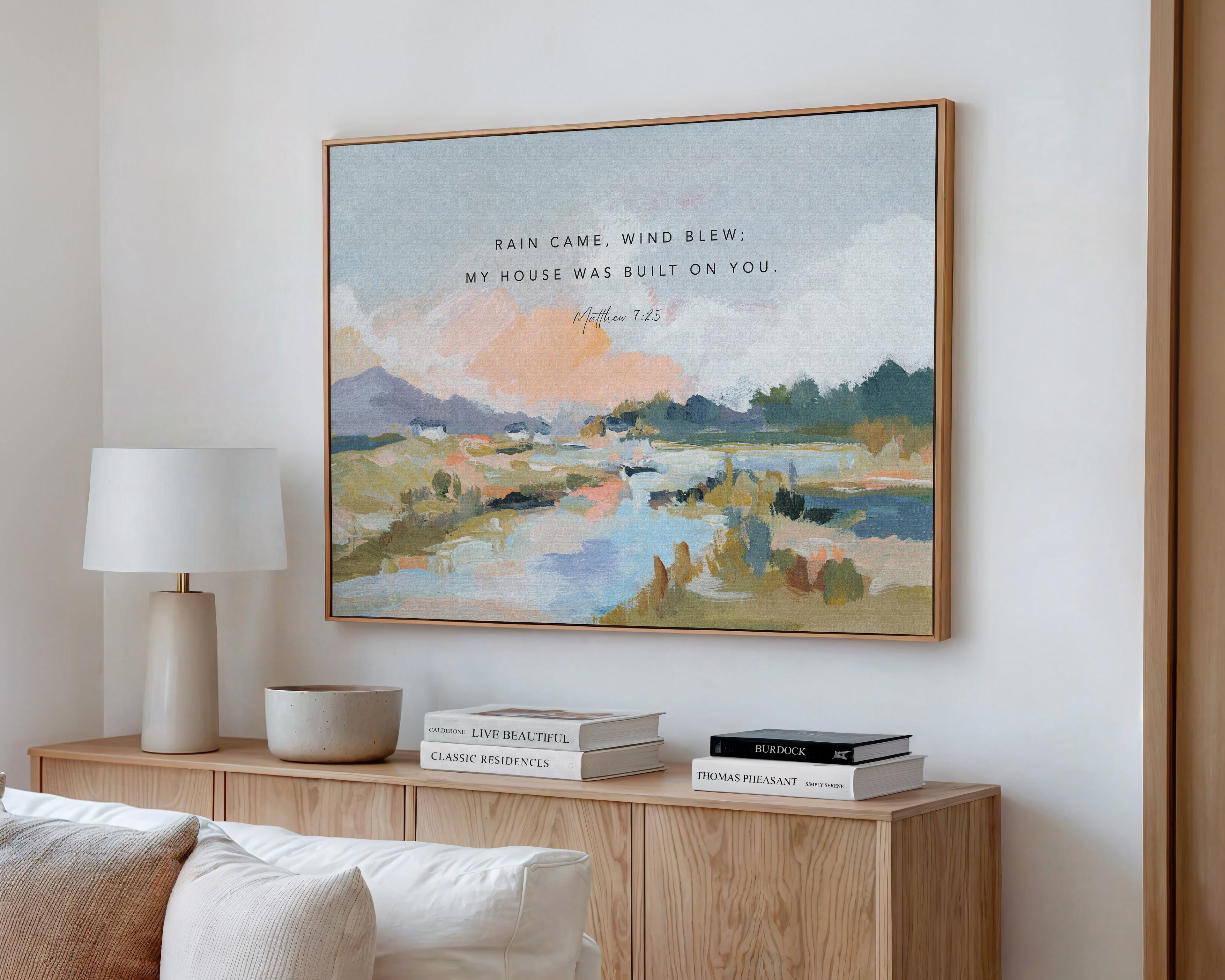 Make a faith statement with a large canvas Christian wall art to declare your faith and make an impact
