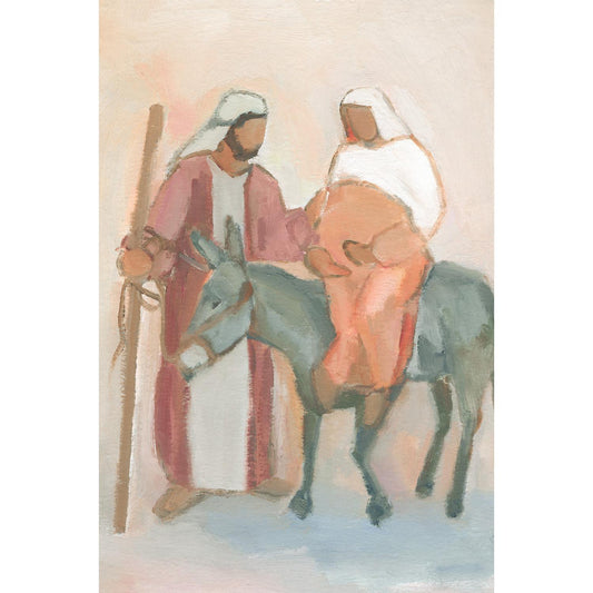 Nativity Journey Wall Art — Promise on the Way | Christian Christmas Decor