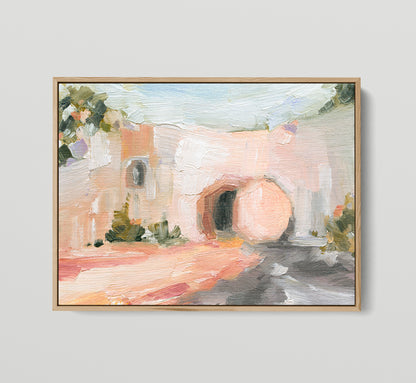 Modern Bible Easter Painting Art Print- "Empty Tomb"