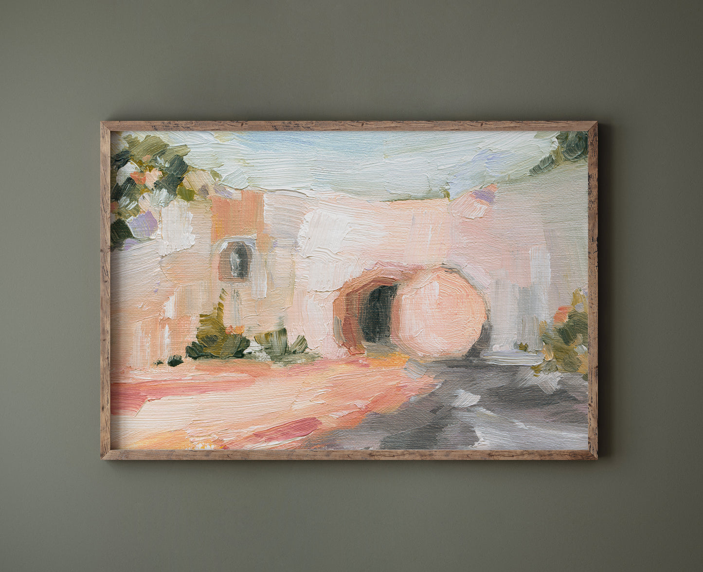 Modern Bible Easter Painting Art Print- "Empty Tomb"
