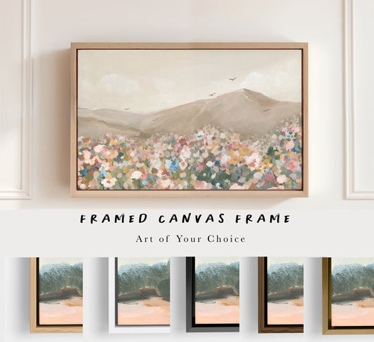 Framed Canvas Christian art with different frame colors to choose from