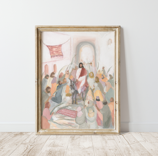Contemporary Bible Art - Hosanna! Jesus Enters Jerusalem