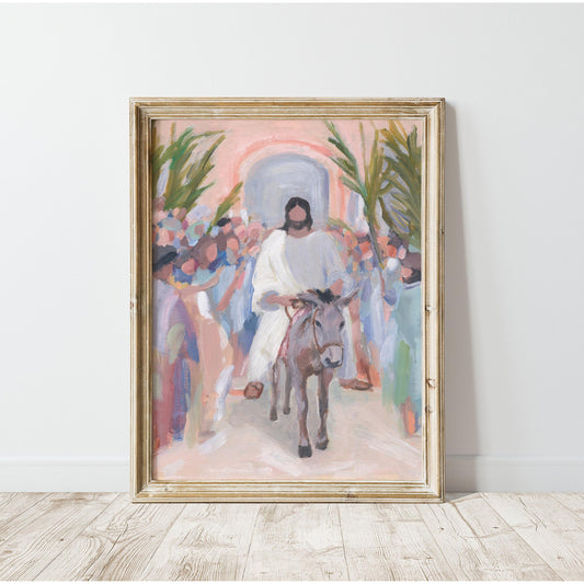 Contemporary Religious Christian Art | Jesus enter Jerusalem | "Hosanna Rising"