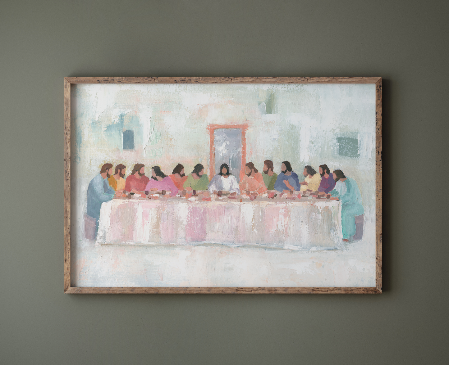 Contemporary Christian Art - "At the Table"| Reimagining of a Sacred Moment Last Supper