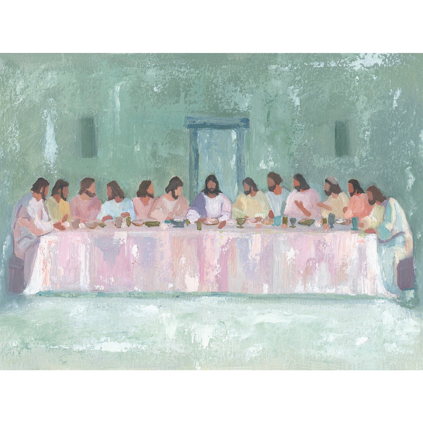 Modern Christian Art - "The Last Supper _ A Contemporary Reimagining"