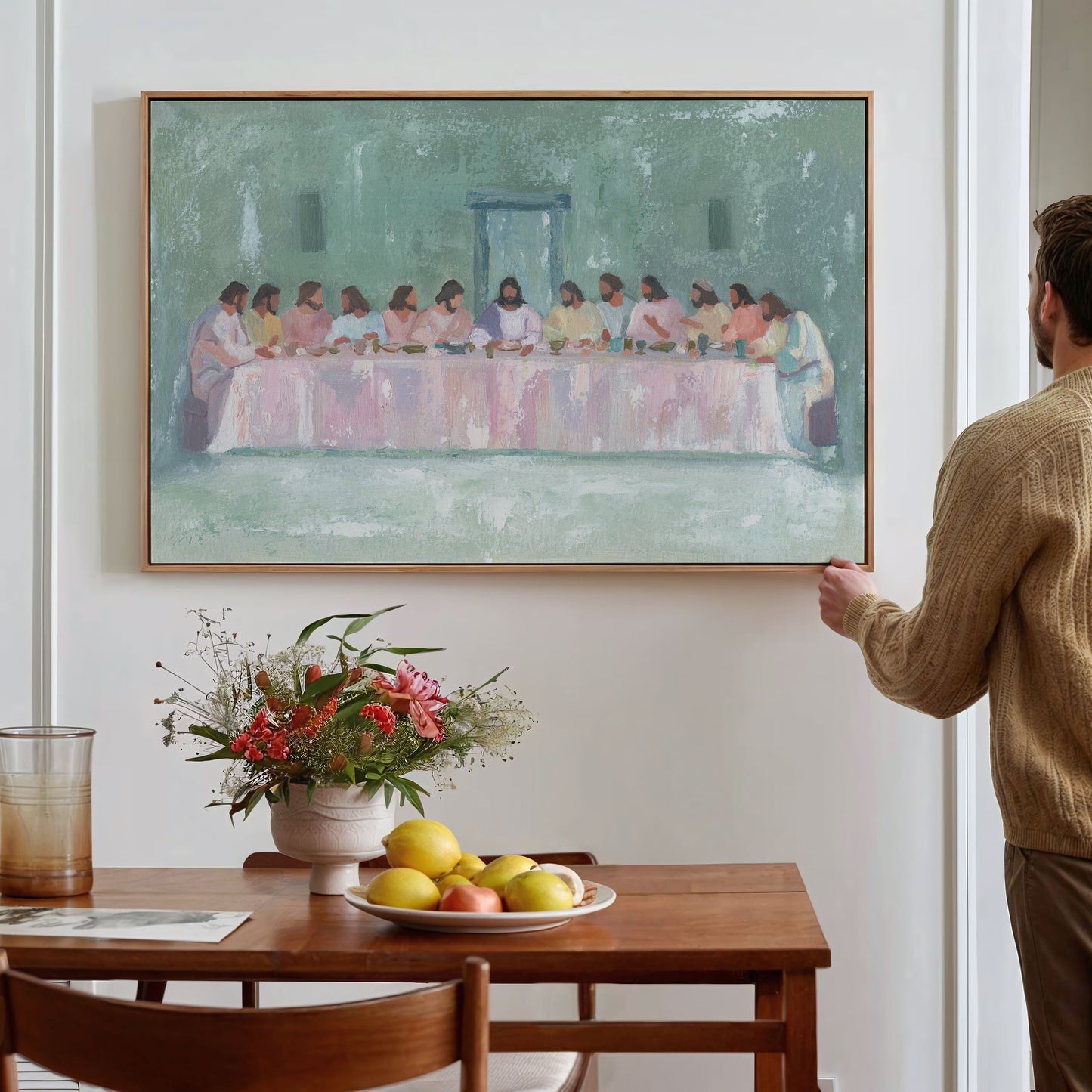 Modern Christian Art - "The Last Supper _ A Contemporary Reimagining"