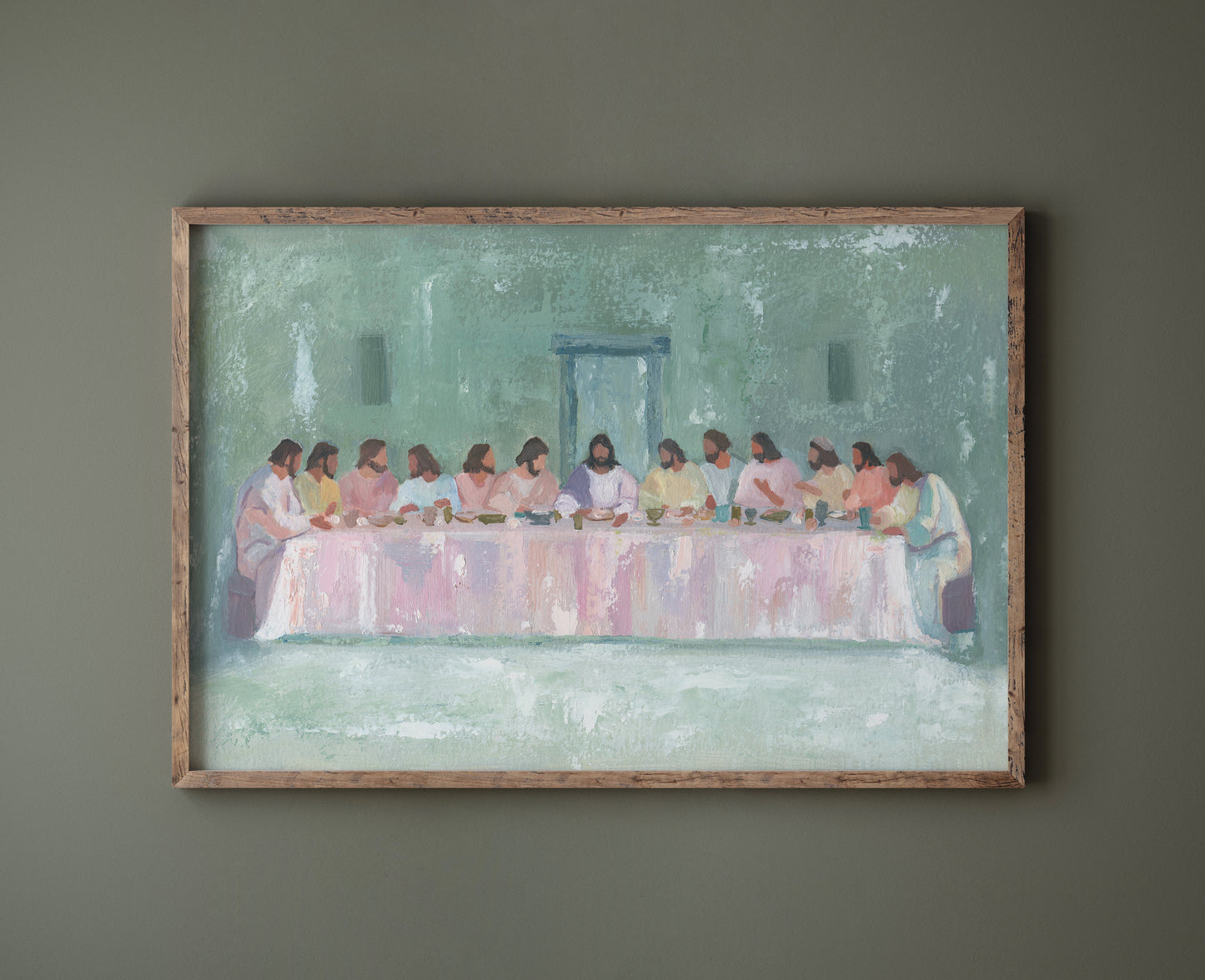 Modern Christian Art - "The Last Supper _ A Contemporary Reimagining"