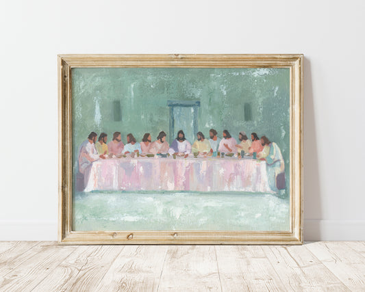 Modern Christian Art - "The Last Supper _ A Contemporary Reimagining"
