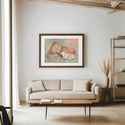 Lion and Lamb — Christian Wall Art Print