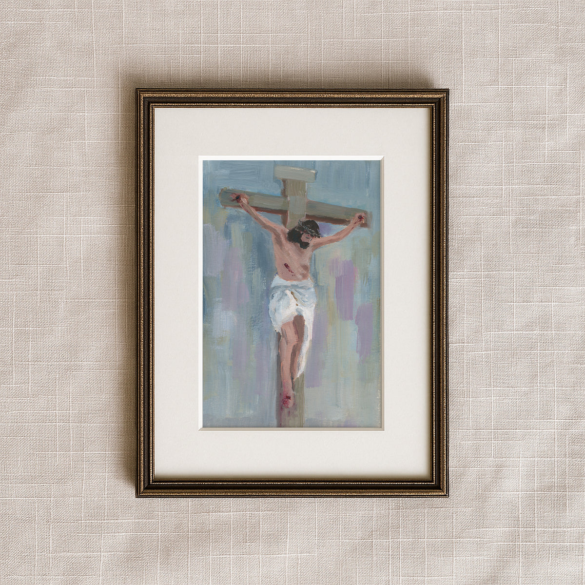 Crucifixion Wall Art — “Beautiful Surrender” Christian Print – Made Seen
