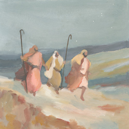 Christian Christmas Wall Art — The Running Shepherds | Don't Walk-Run