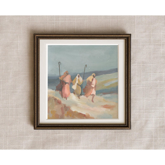 Christian Christmas Wall Art — The Running Shepherds | Don't Walk-Run