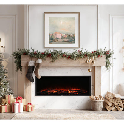 Christian Wall Art — Nativity Night Scene of Bethlehem | Modern Classic Christmas Decor