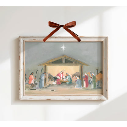 Nativity Wall Art — O Holy Night | Christian Christmas Gift & Holiday Décor