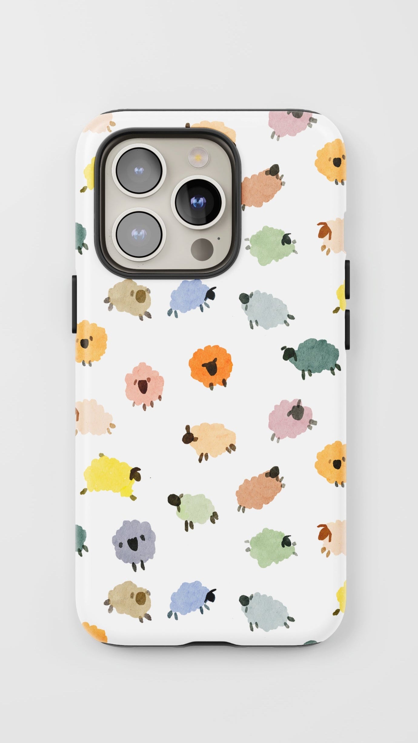 "His Sheep" Phone Case – Watercolor colorful Sheep Design