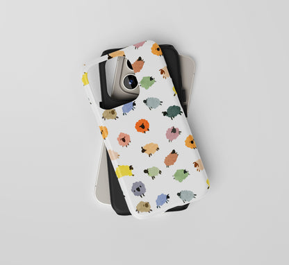 "His Sheep" Phone Case – Watercolor colorful Sheep Design