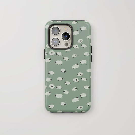 "Sheep" Phone Case - Basil Green