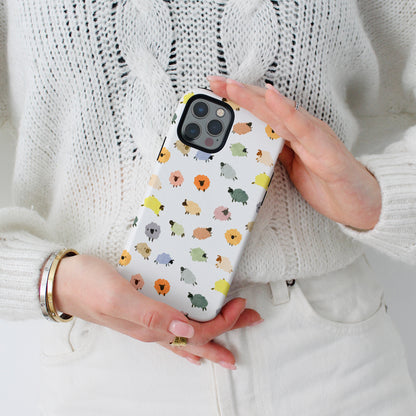 "His Sheep" Phone Case – Watercolor colorful Sheep Design