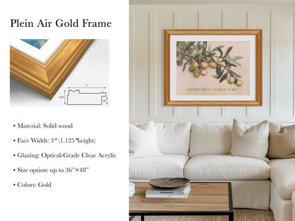 Modern Farmhouse Rustic Framed Christian Wall Art – Barnwood White Frame