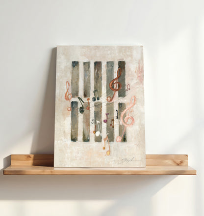 Christian wall art featuring praise rising from prison, symbolizing worship in suffering and the enduring faith of persecuted Christians.