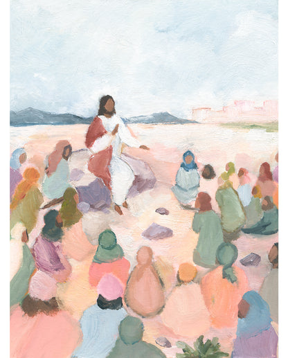 Contemporary Bible Art - Sermon on Mount