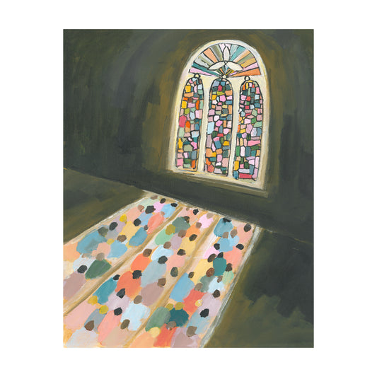 Stained glass Christian wall art – Reflect Glory wholesale print for gift shops