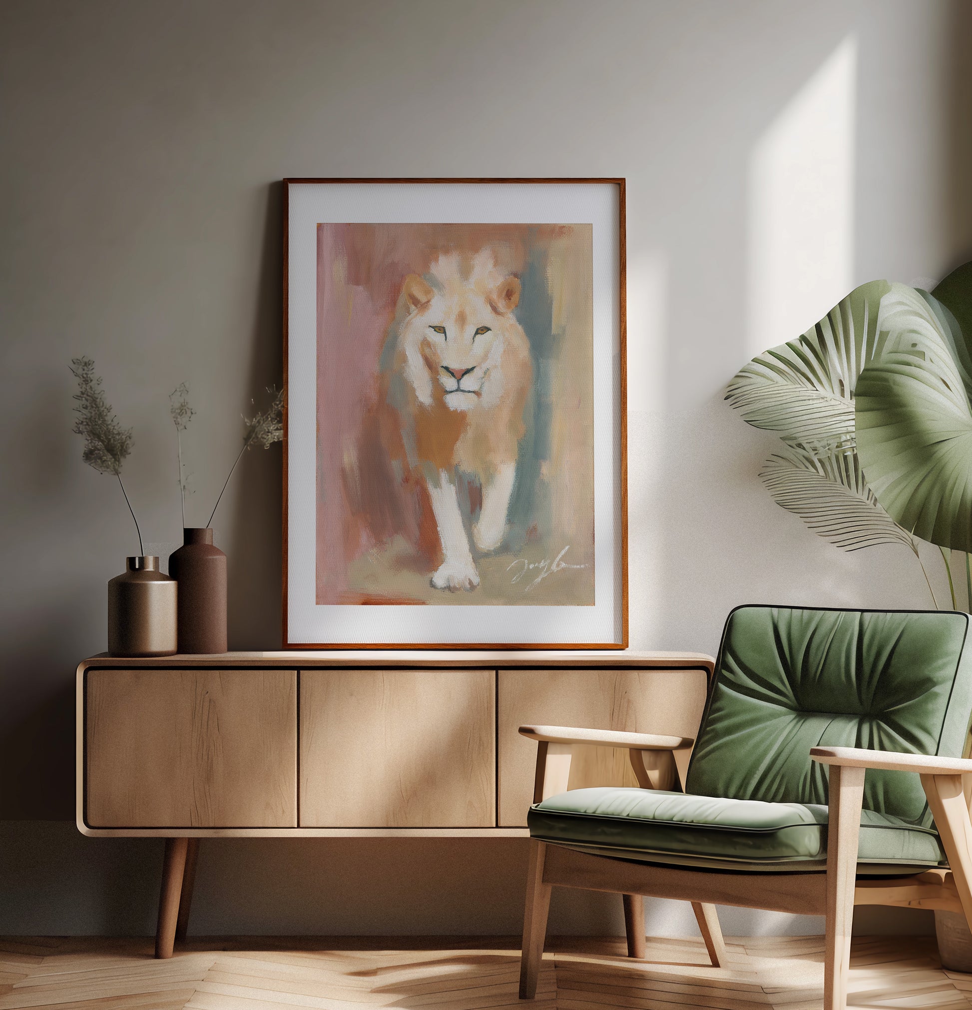 majestic lion art – christian wall art symbol of king jesus for office