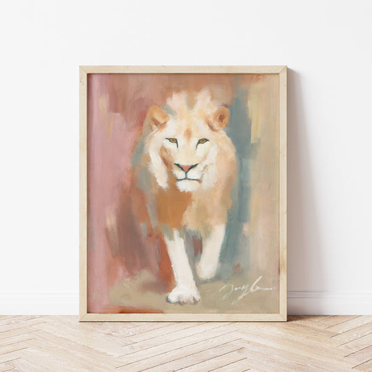 majestic lion art – christian wall art symbol of king jesus
