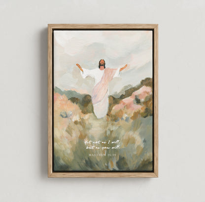 An example of a rolled canvas print Christian wall art by Made Seen