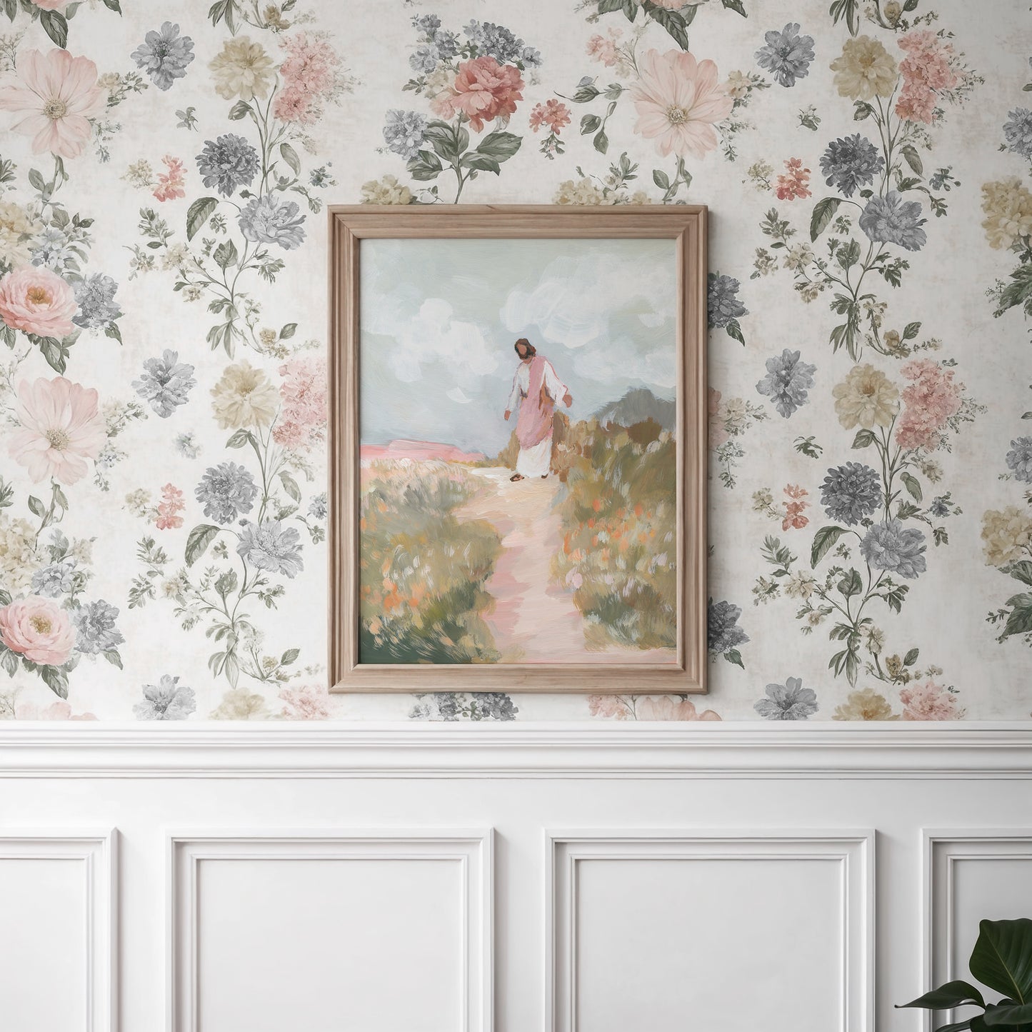 christian wall art print jesus inviting viewer to follow him matthew 4 19