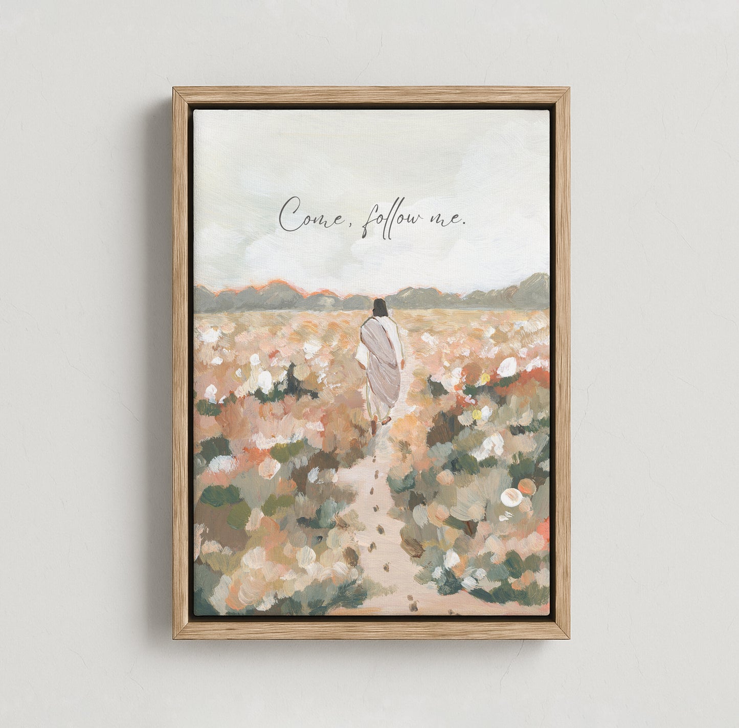 An example of a rolled canvas print Christian wall art by Made Seen