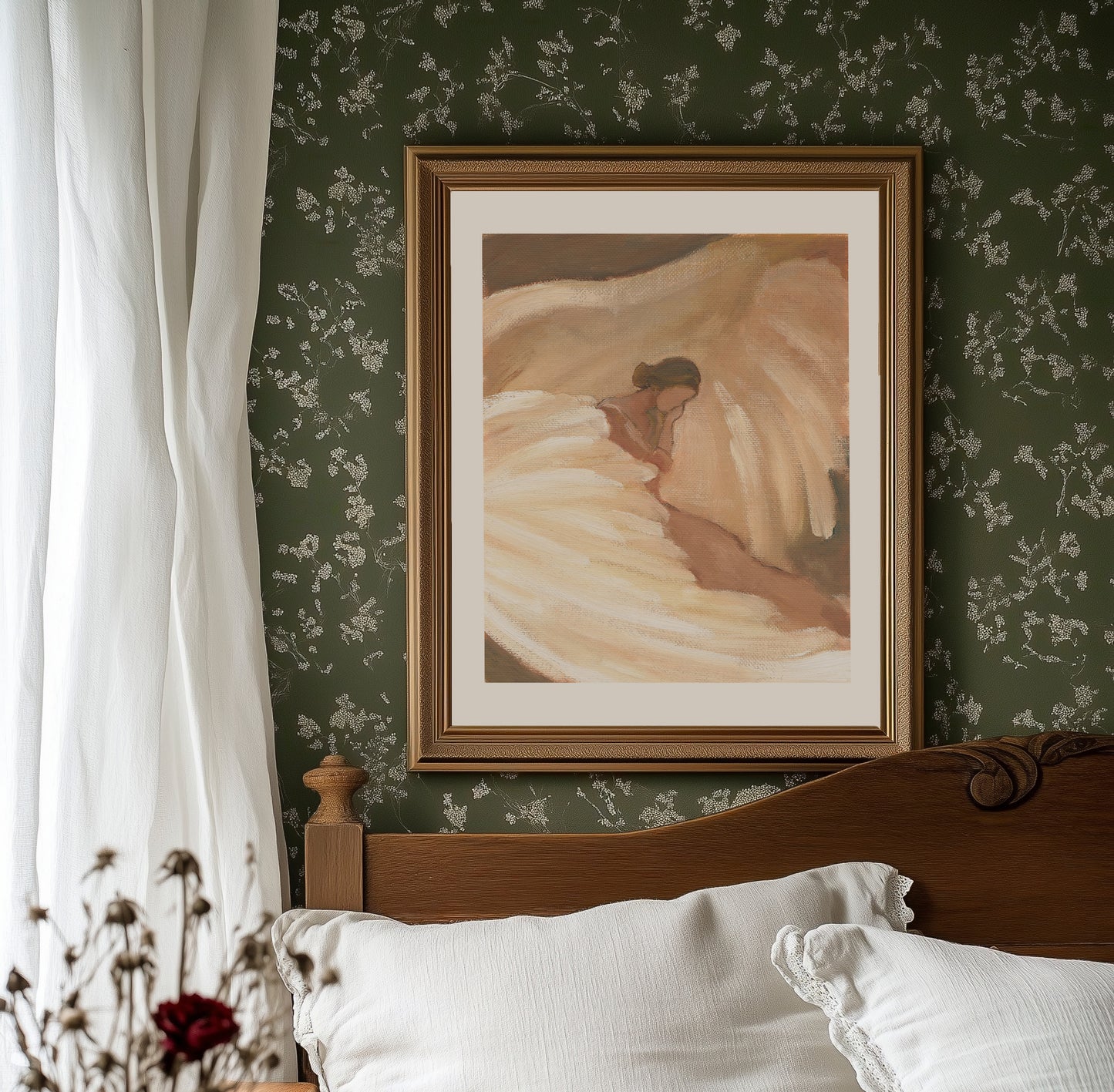 psalm 91 christian wall art woman resting under gods wing