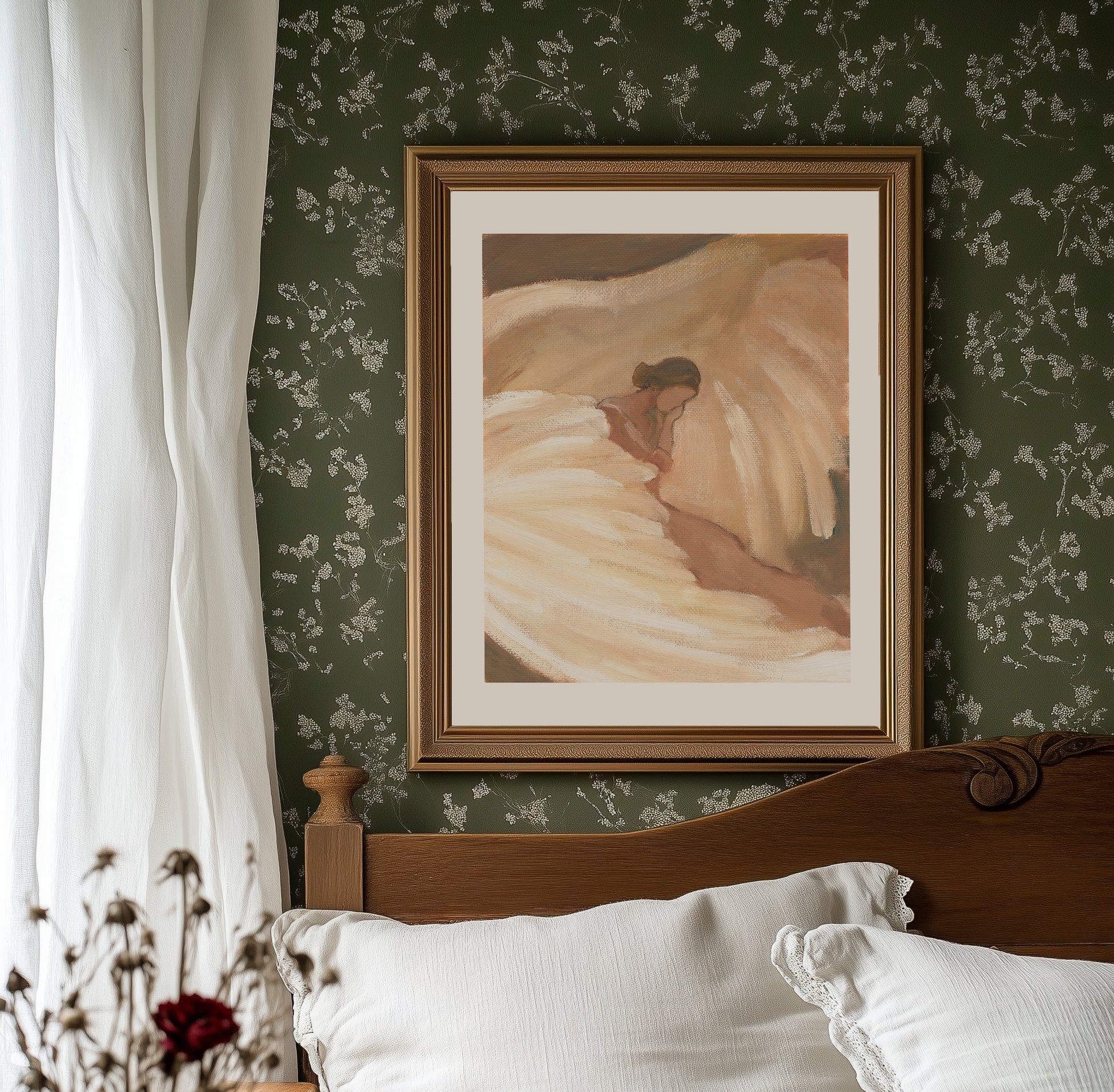 psalm 91 christian wall art woman resting under gods wing